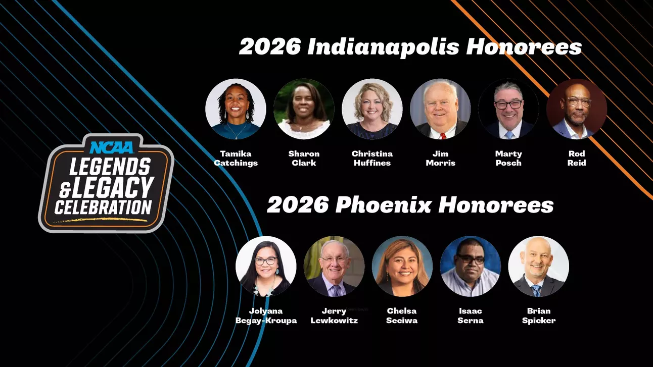 NCAA recognizes 2026 Legends and Legacy Community Award recipients