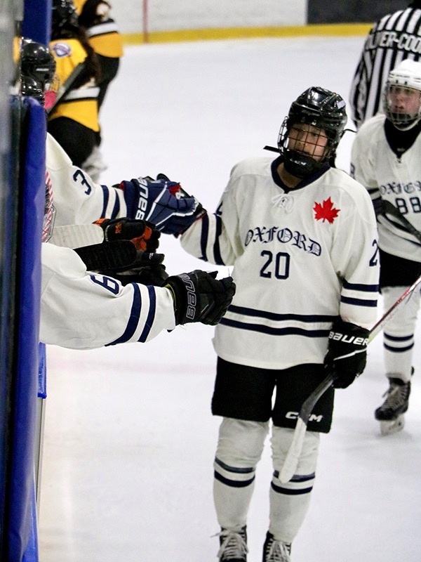 Xu has continued her hockey career at Oxford, competing on a team with fellow Rhodes Scholars.