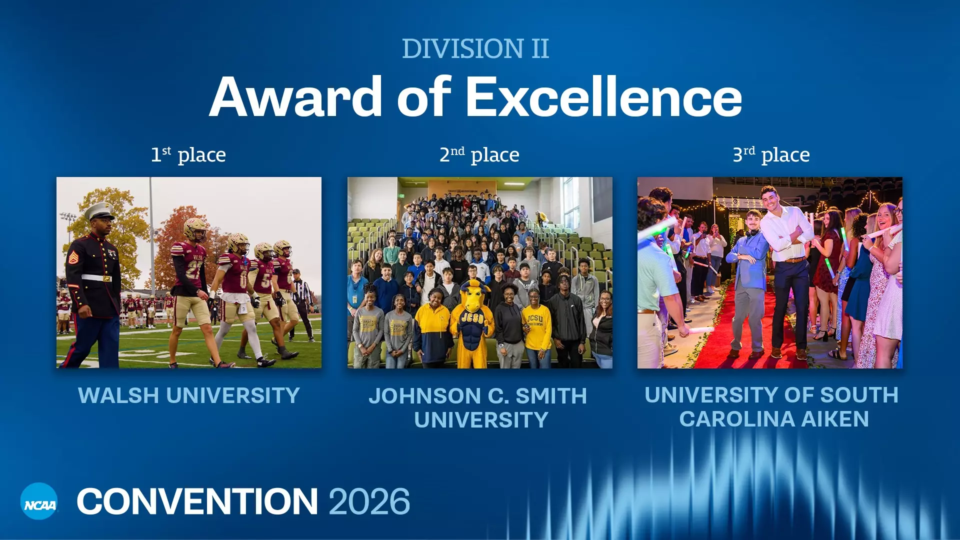 Walsh earns 2026 Division II Award of Excellence