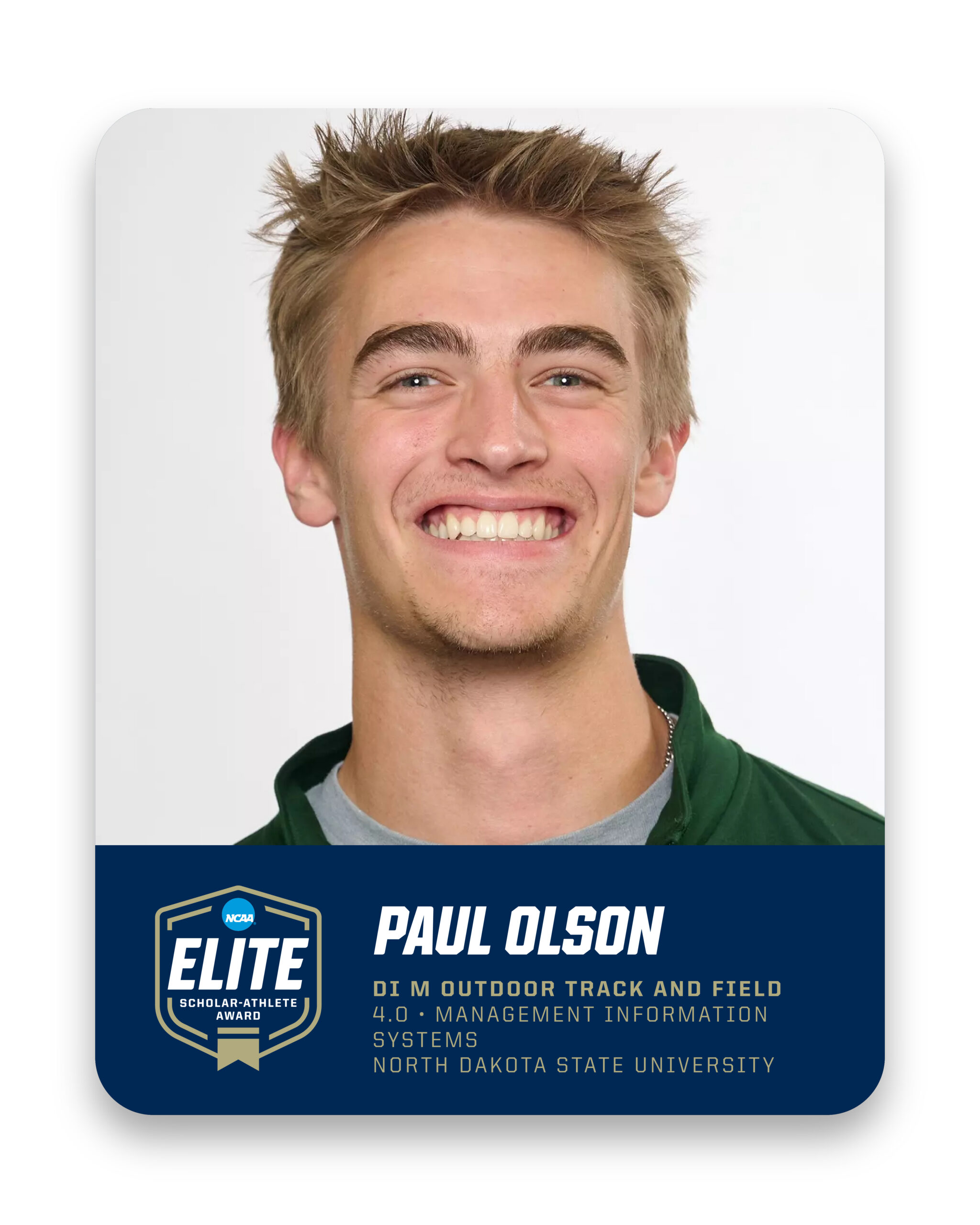 2025-26 Elite Scholar-Athlete: Paul Olson DI M Outdoor Track and Field
