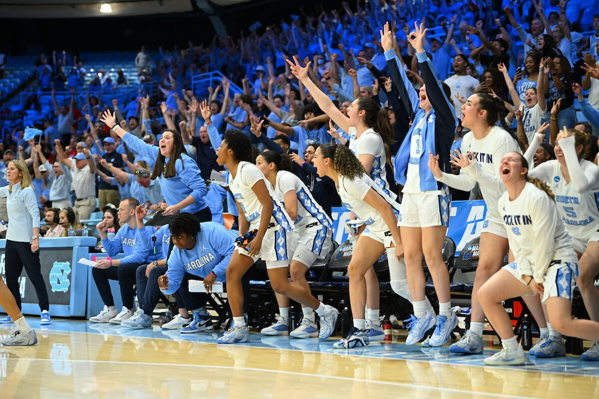 CHAPEL HILL, NORTH CAROLINA - MARCH 22: during a second round game of the 2026 NCAA Women’s Basketball Tournament held at Carmichael Arena on March 22, 2026 in Chapel Hill, North Carolina. (Photo by Grant Halverson/NCAA Photos via Getty Images)