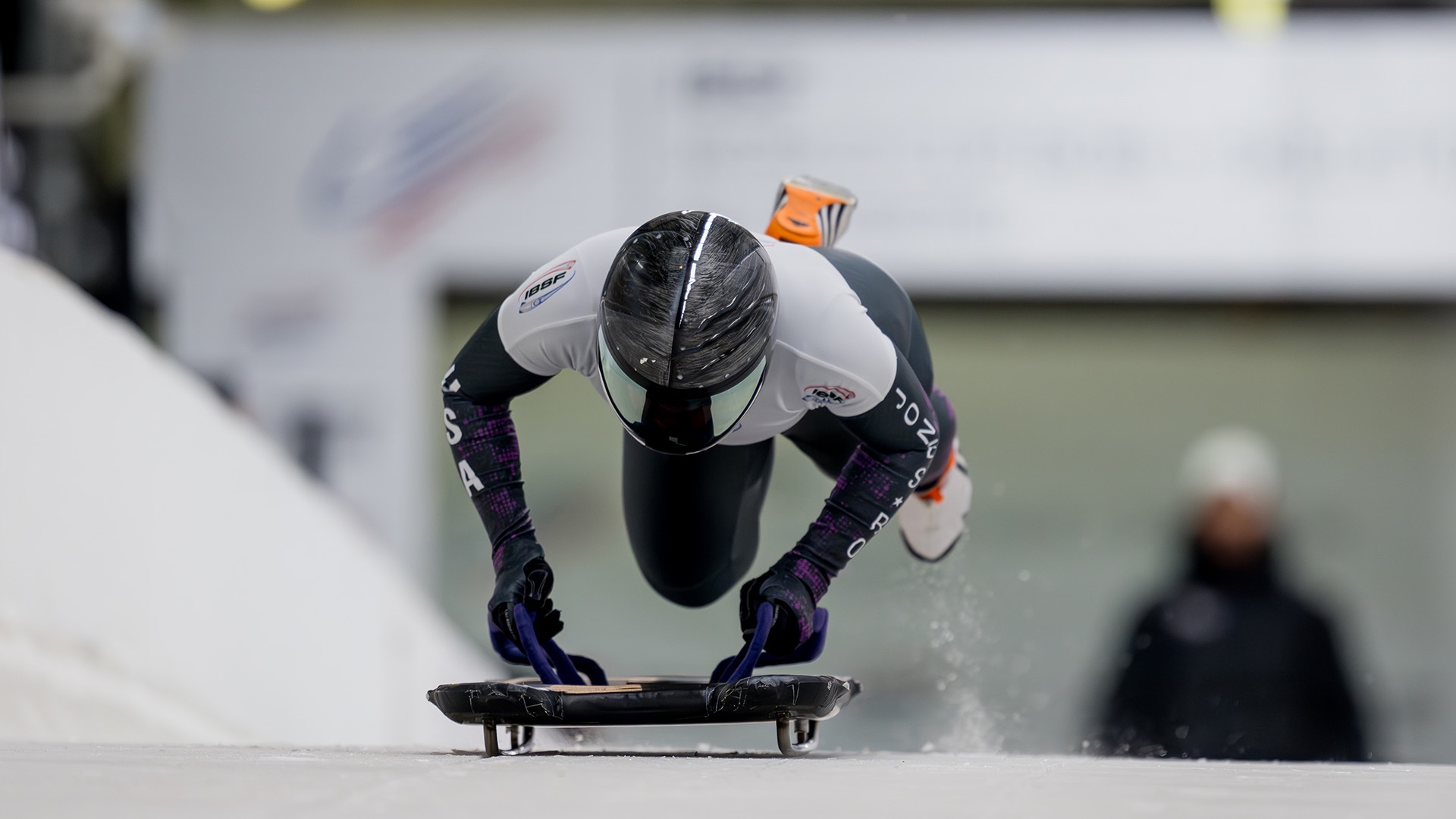 Mystique Ro competes at the International Bobsleigh and Skeleton Federation World Cup on 2024. (Photo by Getty Images)