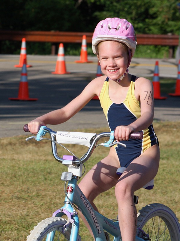 Before becoming a record-breaking triathlete at North Central (Illinois), Hailey Poe began competing in triathlons at age 7. (Photos courtesy of Hailey Poe) (9)