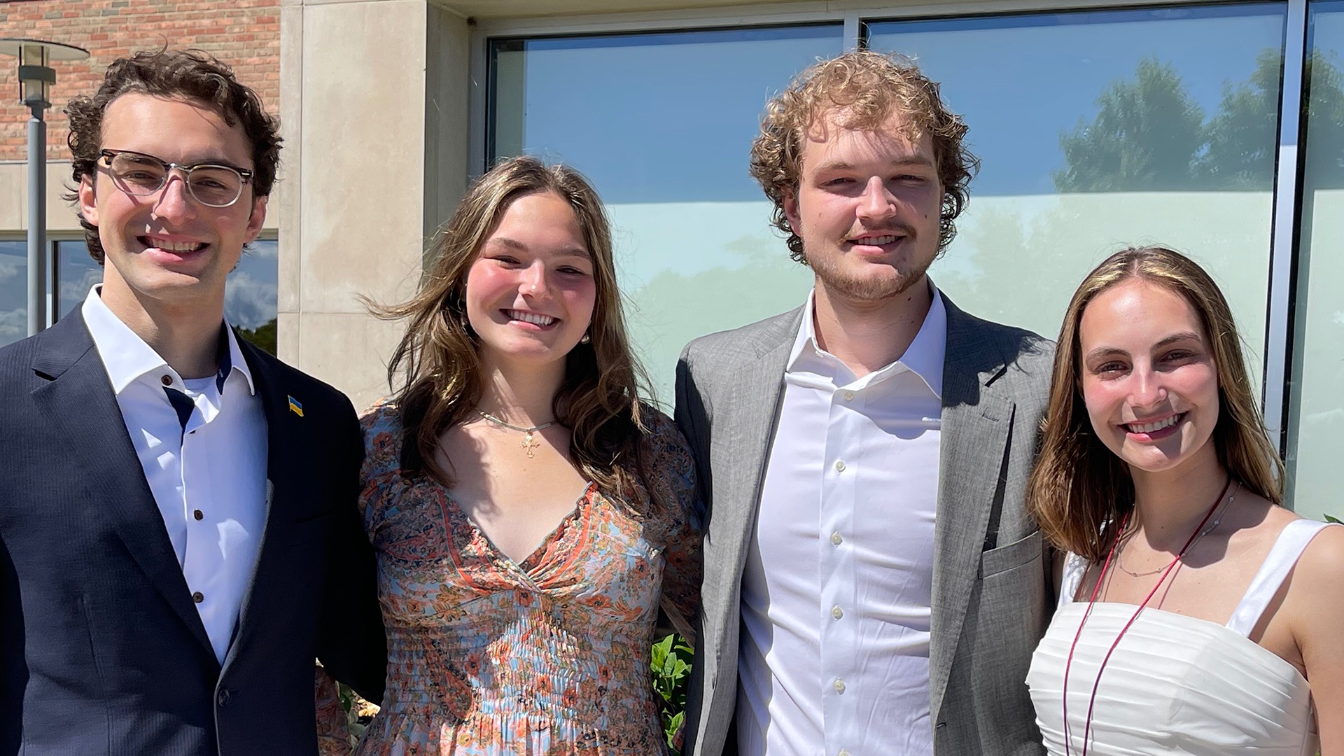 Dan Juzych (far left) and his three siblings grew up with close ties to their Ukrainian roots. (Photo courtesy of Dan Juzych)