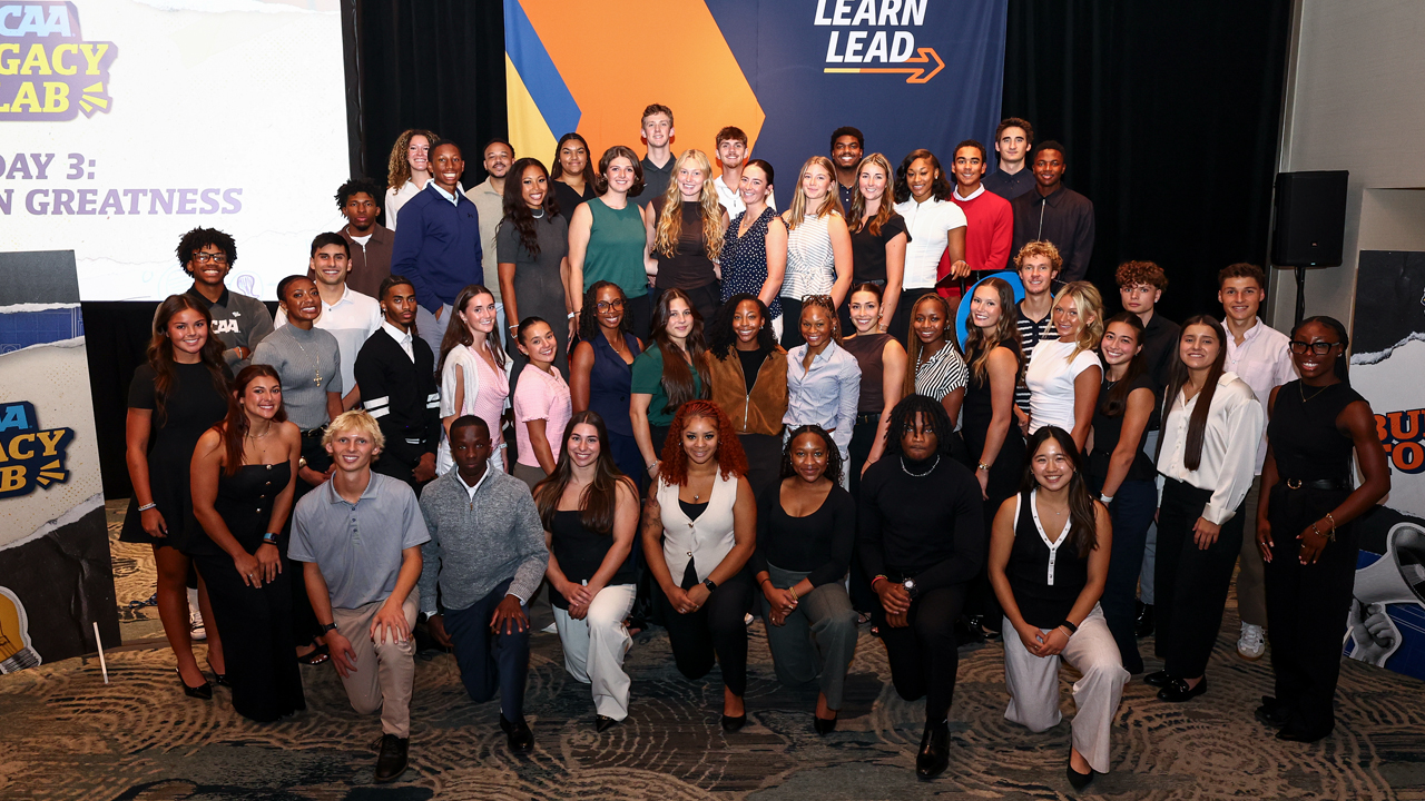 NCAA Legacy Participants from the 2026 cohort. (Photos by Tyler Schank / NCAA)