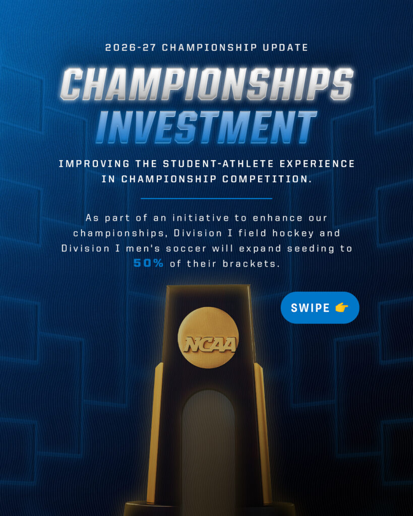 Improving the student-athlete experience in championship competition.