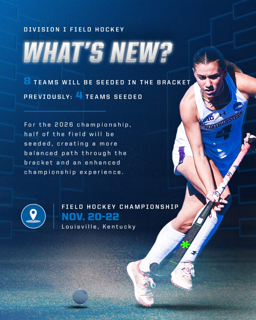For the 2026 championship, half of the field will be seeded, creating a more balanced path through the bracket and an enhanced championship experience.